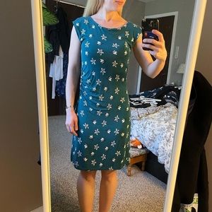 Loft Knee Length Floral Dress